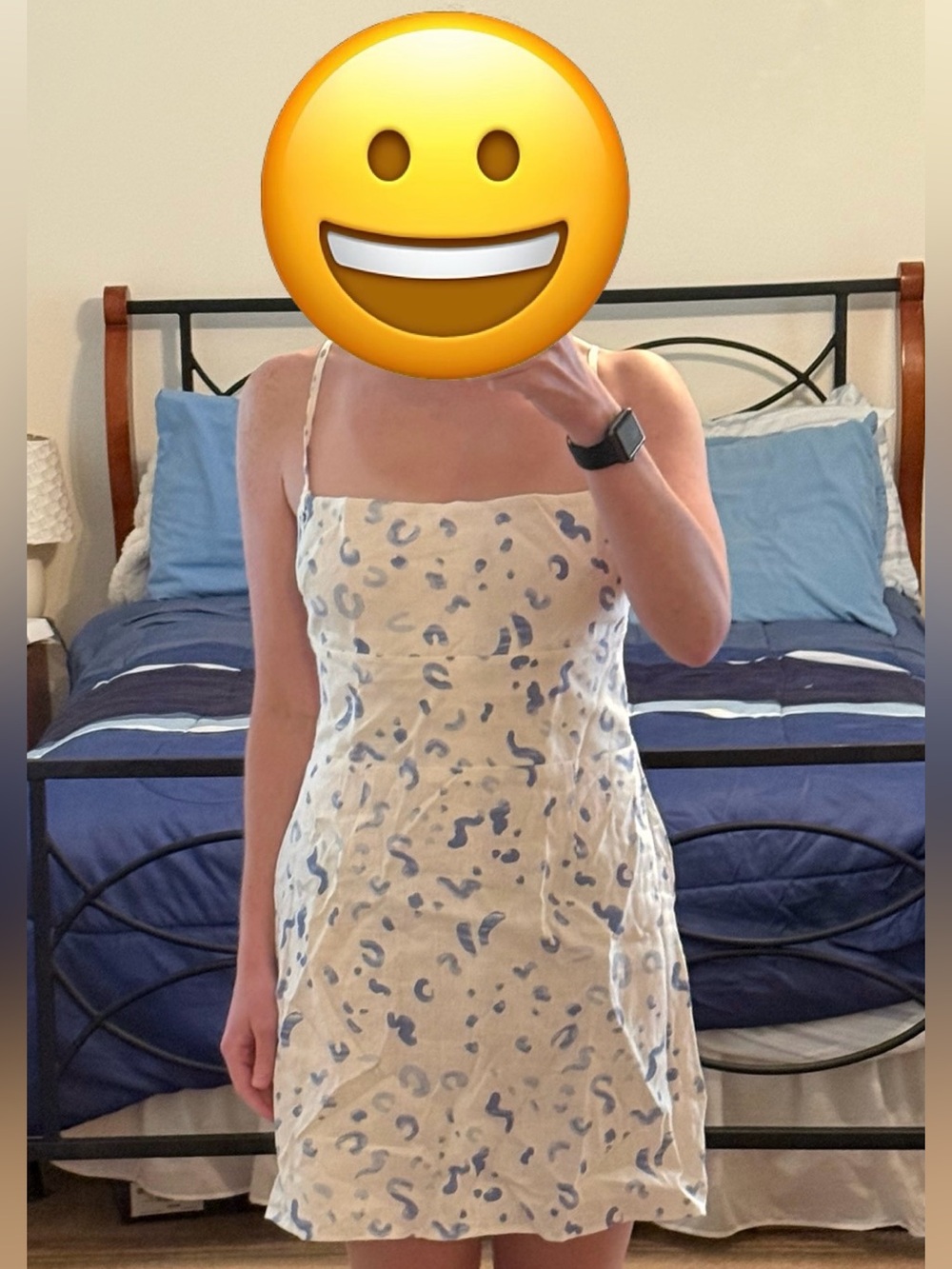 Reformation Karsten Linen Mini dress in Marc, NWOT